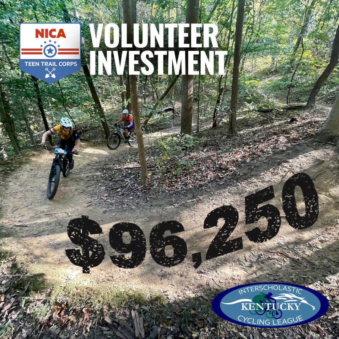 💥 $96,250 💥
That’s the value of the hours KICL volunteers invested in 2024 — all in support of our trails, riders, and the future of youth cycling in Kentucky.
This Trail Love Weekend, we ride with gratitude and give back with purpose. Whether you dig, rake, haul, or cheer—your time has a *real impact* 💪🌲
🛠️ Join us July 26–27 for Trail Love Weekend '25
Let’s put more love into our trails and show what happens when a community shows up.
Contact your head coach for more information about trail work in your area!
kentuckymtb.org
#TeenTrailCorps | #KICLTrailLove | #MoreKidsOnBikes
@Kentuckymtb @Nationalmtb
