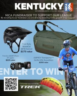 One of our TREK Fundraiser prizes is an Osprey Transporter Duffel 65, in pine leaf and earl grey, valued at $200. 

It hauls gear to any event weekend, and it packs just as well for a weekend getaway or a family vacation. Every entry into the drawing helps fund rider scholarships and keeps riding accessible for Kentucky families.

Enter here: https://donate.page/XZCEQJUH 
(LINK IN BIO)

#Kentuckymtb