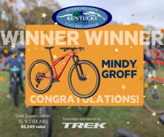 🎉 WINNER WINNER! 🎉

The 2026 Trek Fundraiser is officially in the books, and together we raised $16,533.40 for our teams and league! Every entry helps fund student-athlete scholarships and keeps KY NICA rolling all season long. Thank you to everyone who entered, shared, and cheered us on.

Congratulations to our winners:

🚵 Trek Supercaliber SL 9.7 GX AXS ($6,249 value): Mindy Groff
⛑️ Trek WaveCel MTB Helmet: Luz Rodriguez
💡 Bontrager Ion 200 RT/Flare RT Lights: Mona Masaid
🐎 Four Reserved Keeneland 2027 Spring Meet Tickets: James Paul
🏔️ The Switchback: Winter Weekend Getaway in Brevard, NC: Meredith Brown
🎒 Osprey Transporter Duffel 65L Expedition: Emma Adkisson
🎒 Osprey Savu 5 Lumbar Pack: Annette Mire
🧊 Hydro Flask Carryout Soft Cooler 15L: Farouk Musa
👜 Hydro Flask Carryout Soft Tote 20L: Lynsie Tackman
🪁 Synapse 170 Prism Stunt Kite: David Norwood

A huge thank you to Trek for sponsoring this campaign and to our generous prize donors for making it possible. You helped put more young riders on the trail, and we are so grateful. 💙

#Kentuckymtb #Nationalmtb @Nationalmtb @Trekbikes